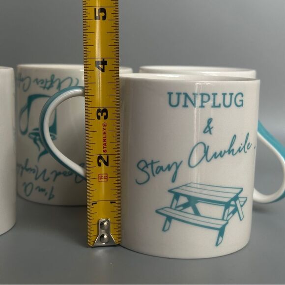 The Turquoise Table Mugs Set of 4 - Picture 9 of 10